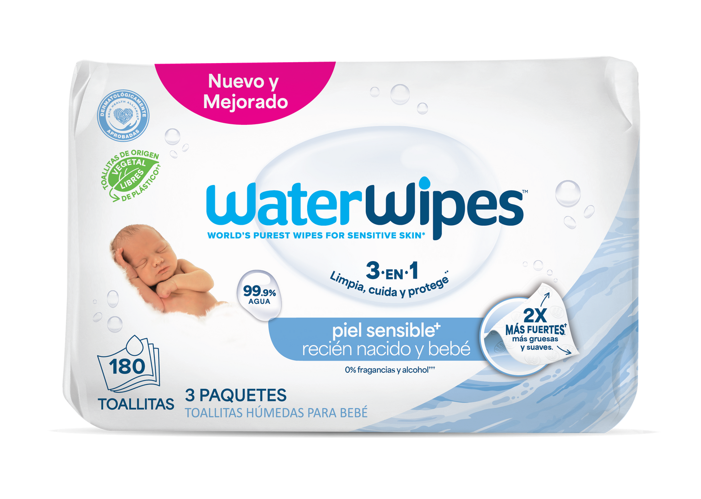 WaterWipes Triple Pack - 180 Toallitas