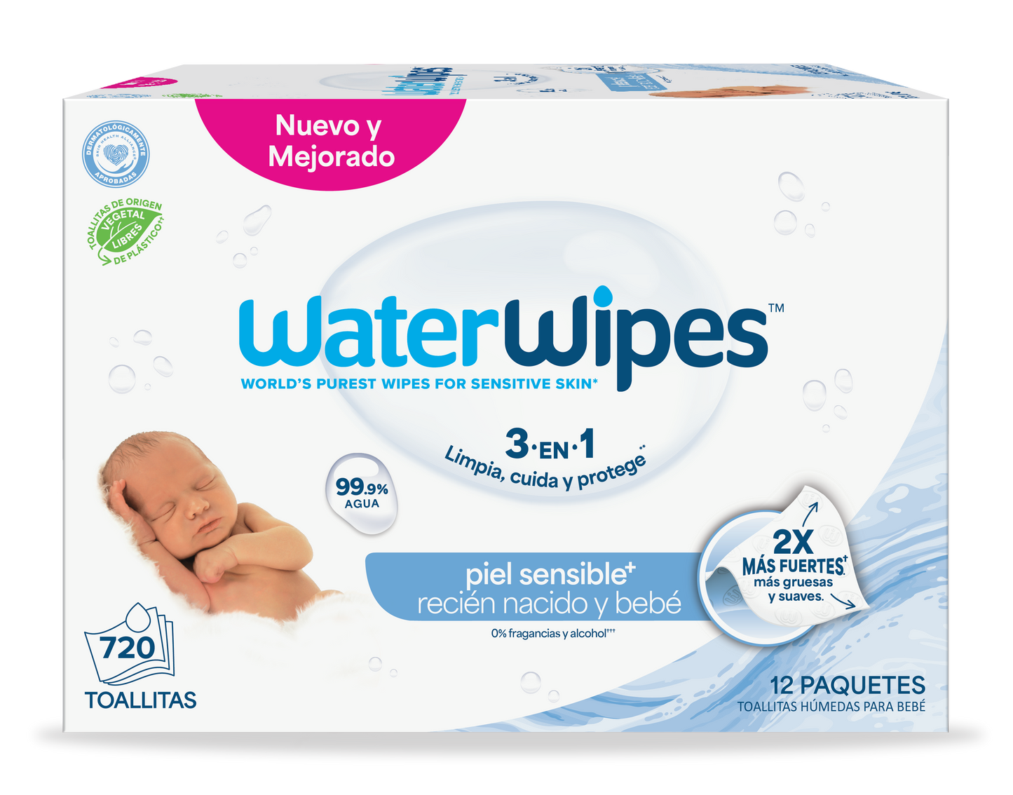 WaterWipes Value Box - 720 Toallitas