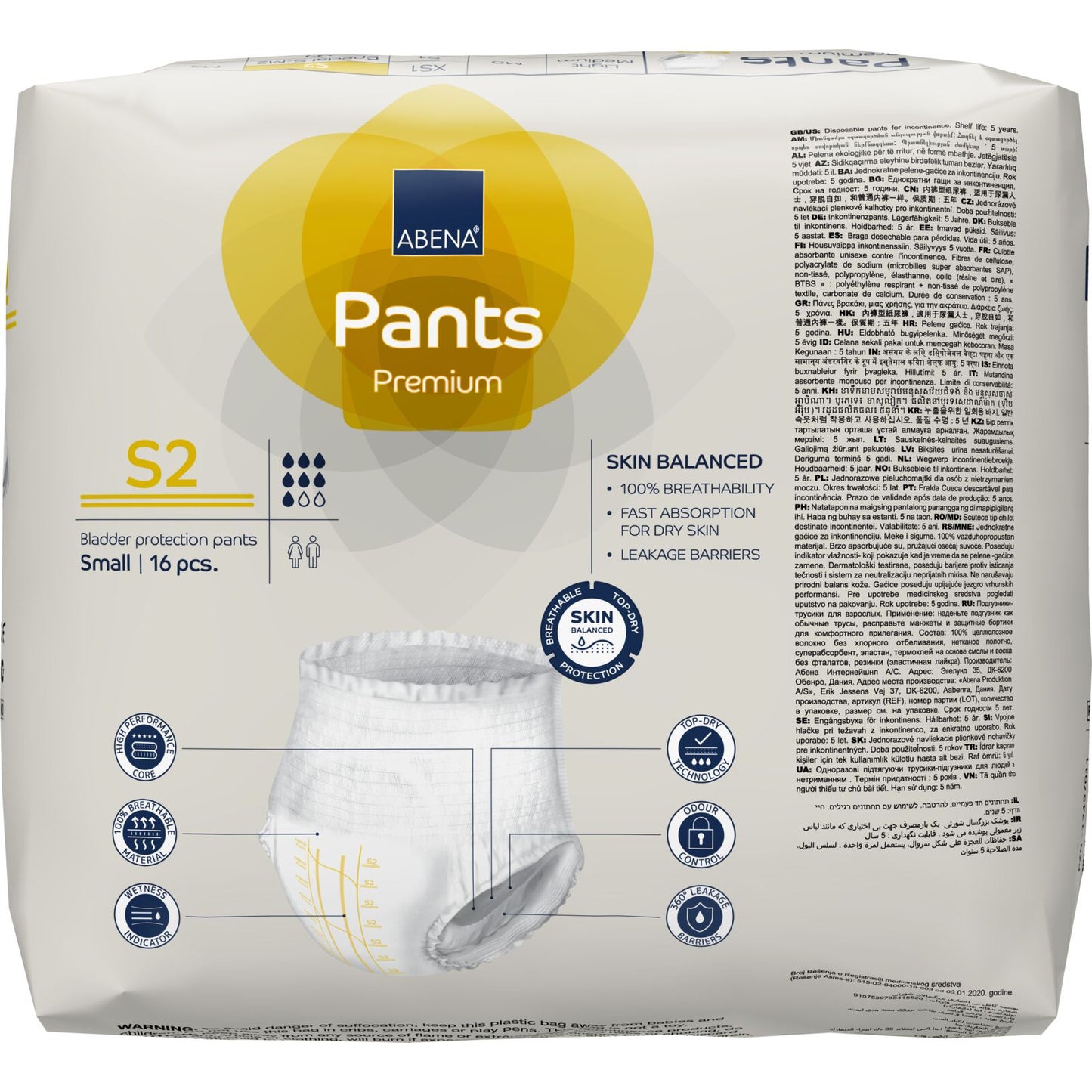 ALOA | Productos ecoamigables para bebés, hogar y cuidado personal Abena Pants Small - S2