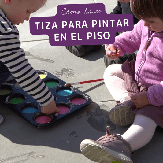 Cómo hacer tiza para pintar en el piso