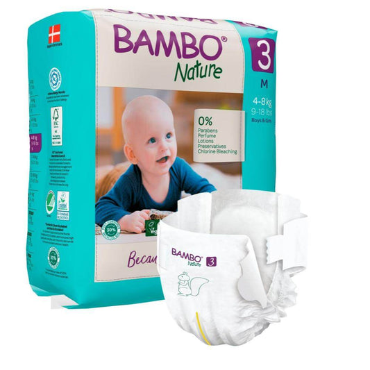 ALOA | Productos ecoamigables para bebés, hogar y cuidado personal Bambo Nature Pañales Talla 3 (M)
