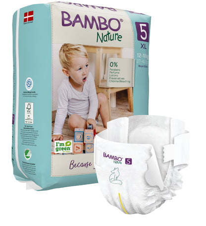ALOA | Productos ecoamigables para bebés, hogar y cuidado personal Bambo Nature Pañales Talla 5 (XL)