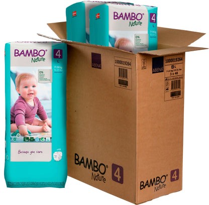ALOA | Productos ecoamigables para bebés, hogar y cuidado personal Bambo Nature Pañales Talla 4 (L) - Caja