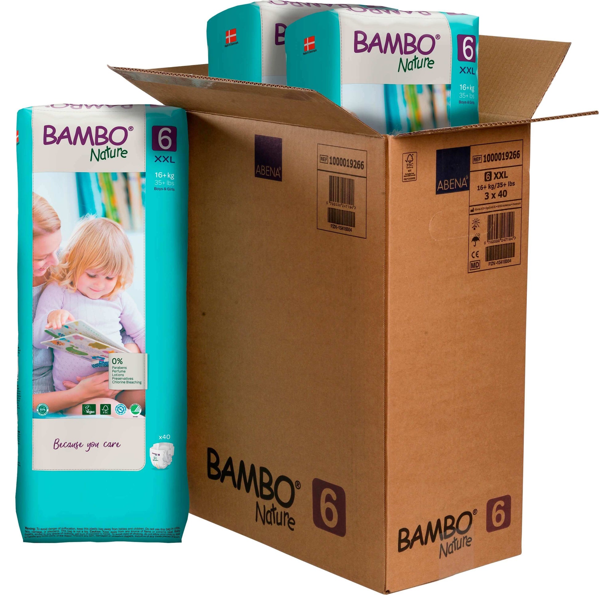 ALOA | Productos ecoamigables para bebés, hogar y cuidado personal Bambo Nature Pañales Talla 6 (XXL)