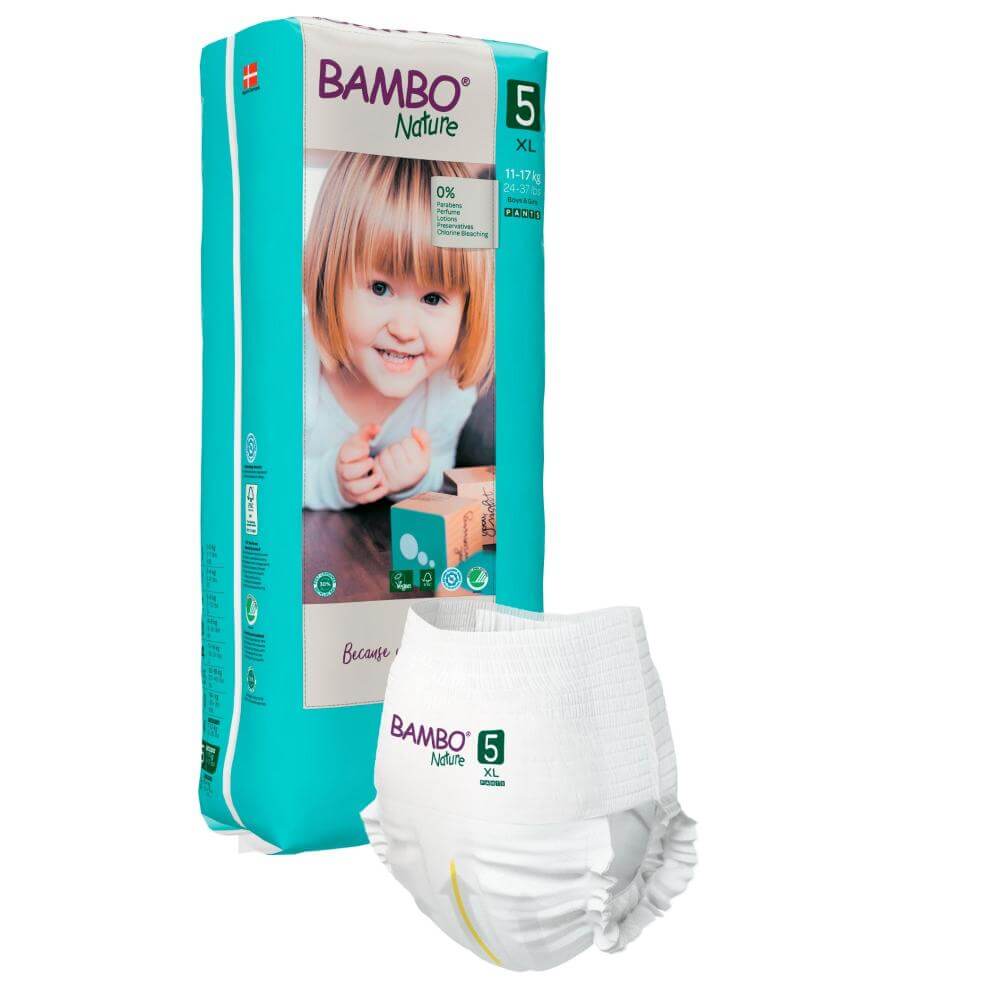 ALOA | Productos ecoamigables para bebés, hogar y cuidado personal Bambo Nature Pants Talla 5 (XL)