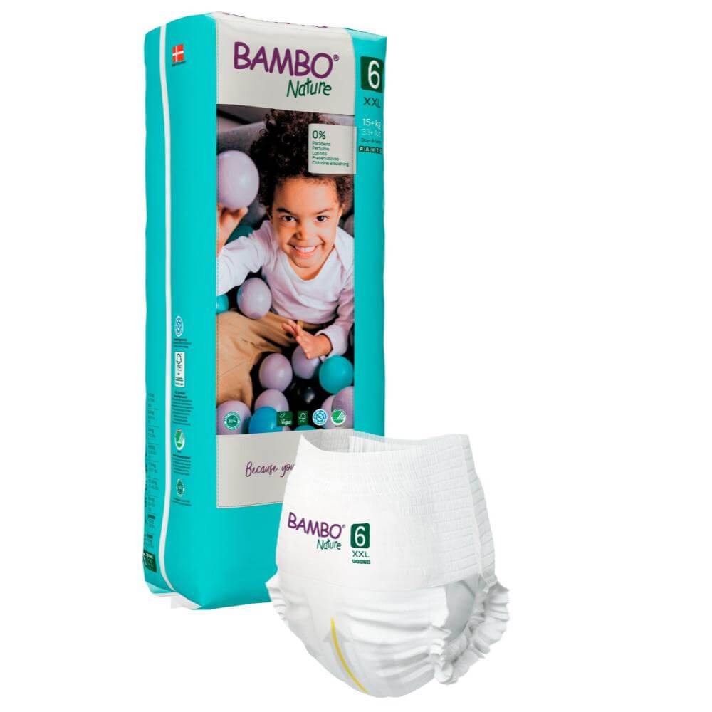 ALOA | Productos ecoamigables para bebés, hogar y cuidado personal Bambo Nature Pants Talla 6 (XXL)