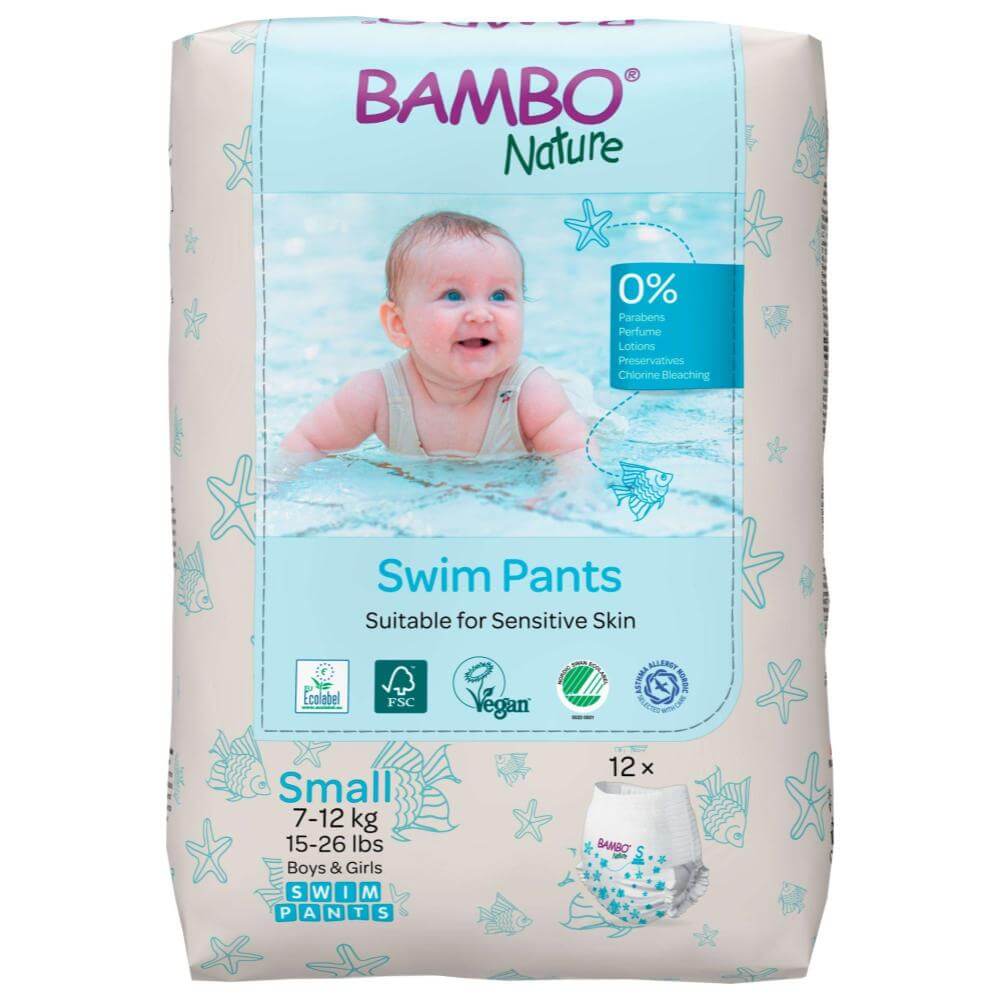 ALOA | Productos ecoamigables para bebés, hogar y cuidado personal Swim Pants Bambo Nature - Pañales de Agua (S)
