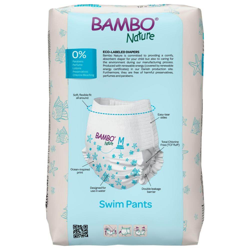 ALOA | Productos ecoamigables para bebés, hogar y cuidado personal Swim Pants Bambo Nature - Pañales de Agua (M)
