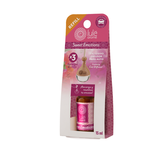 Aloa Refill (repuesto) Difusor para Auto Lulë - 5 Fragancias -15 ml