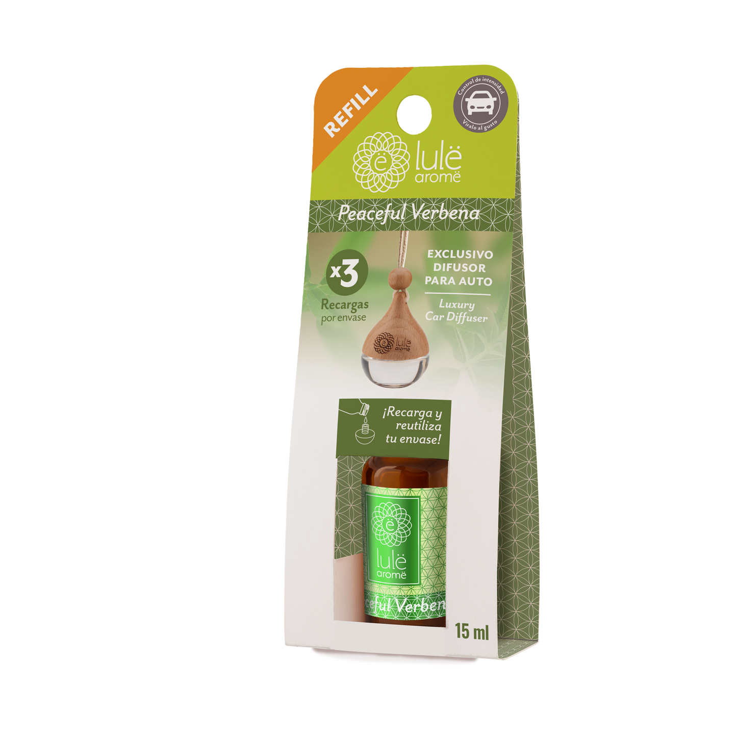 Aloa Refill (repuesto) Difusor para Auto Lulë - 5 Fragancias -15 ml