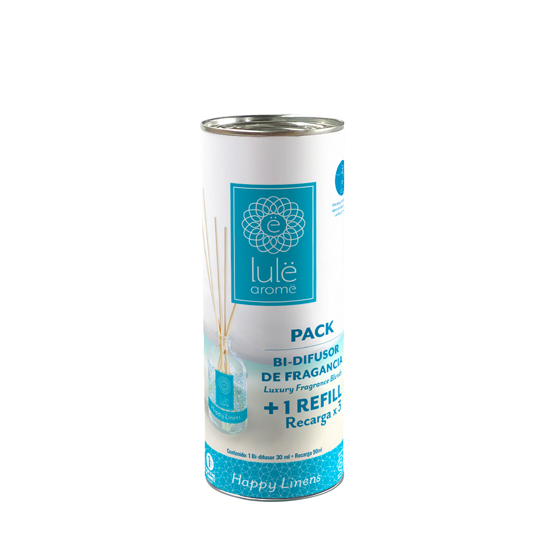 Aloa Pack Bi-Difusor de Fragancia - 30 ml + Refill (repuesto) - 5 Fragancias - 90 ml