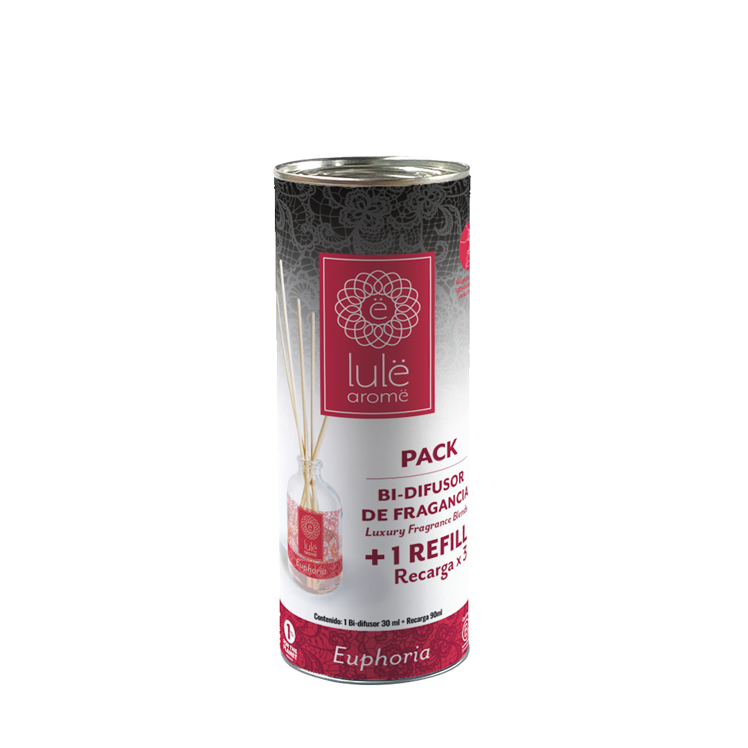 Aloa Pack Bi-Difusor de Fragancia - 30 ml + Refill (repuesto) - 5 Fragancias - 90 ml