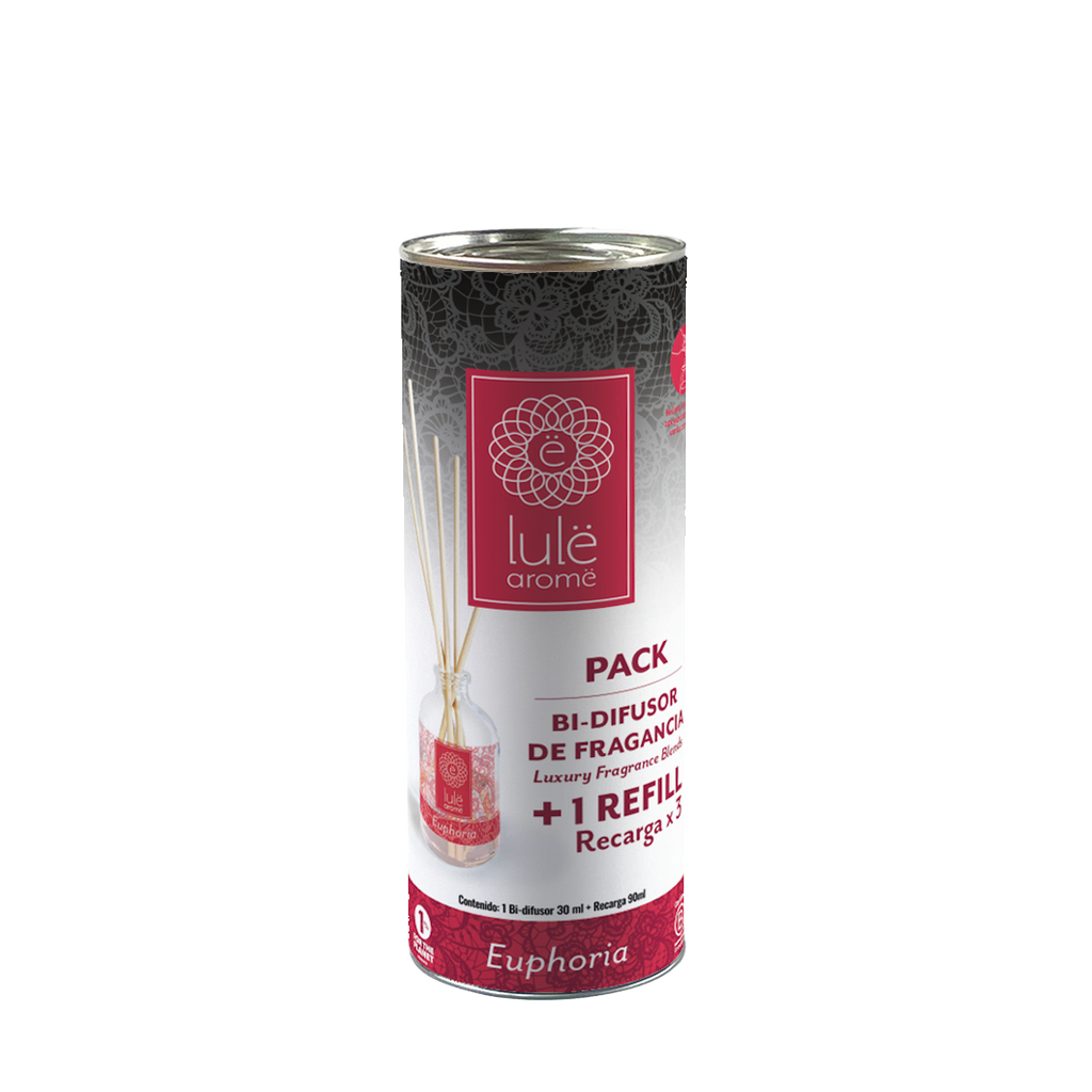 Aloa Pack Bi-Difusor de Fragancia - 30 ml + Refill (repuesto) - 5 Fragancias - 90 ml