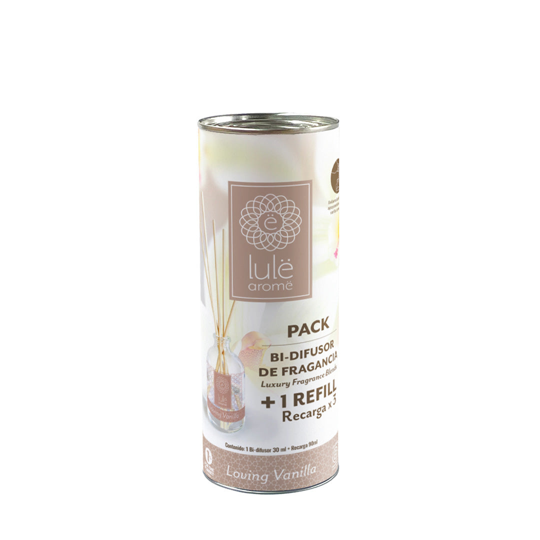 Aloa Pack Bi-Difusor de Fragancia - 30 ml + Refill (repuesto) - 5 Fragancias - 90 ml