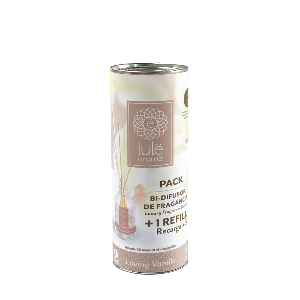 Aloa Pack Bi-Difusor de Fragancia - 30 ml + Refill (repuesto) - 5 Fragancias - 90 ml