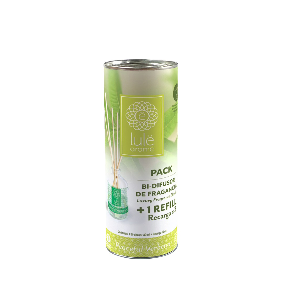 Aloa Pack Bi-Difusor de Fragancia - 30 ml + Refill (repuesto) - 5 Fragancias - 90 ml