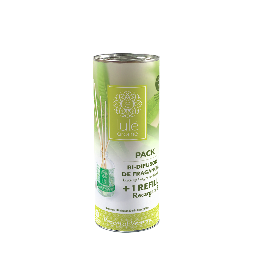 Aloa Pack Bi-Difusor de Fragancia - 30 ml + Refill (repuesto) - 5 Fragancias - 90 ml