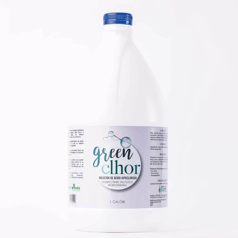 ALOA | Productos ecoamigables para bebés, hogar y cuidado personal Desinfectante Multiuso Biodegradable - Ácido Hipocloroso Green Clhor