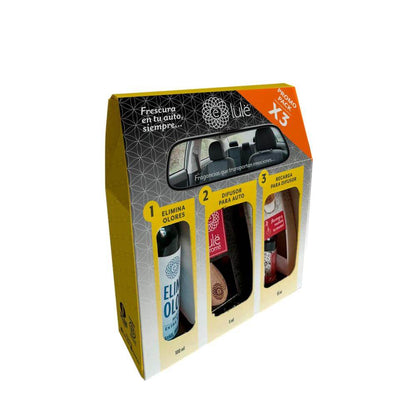 Aloa Pack para Auto Lulë - Elimina Olores + Difusor y Recarga - 5 Fragancias