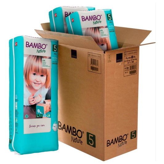 ALOA | Productos ecoamigables para bebés, hogar y cuidado personal Bambo Nature Pants Talla 5 (XL) - Caja