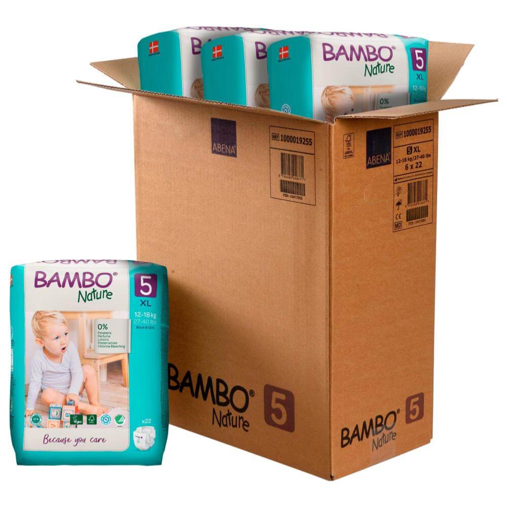 Aloa Bambo Nature Pañales Talla 5 (XL) - Caja