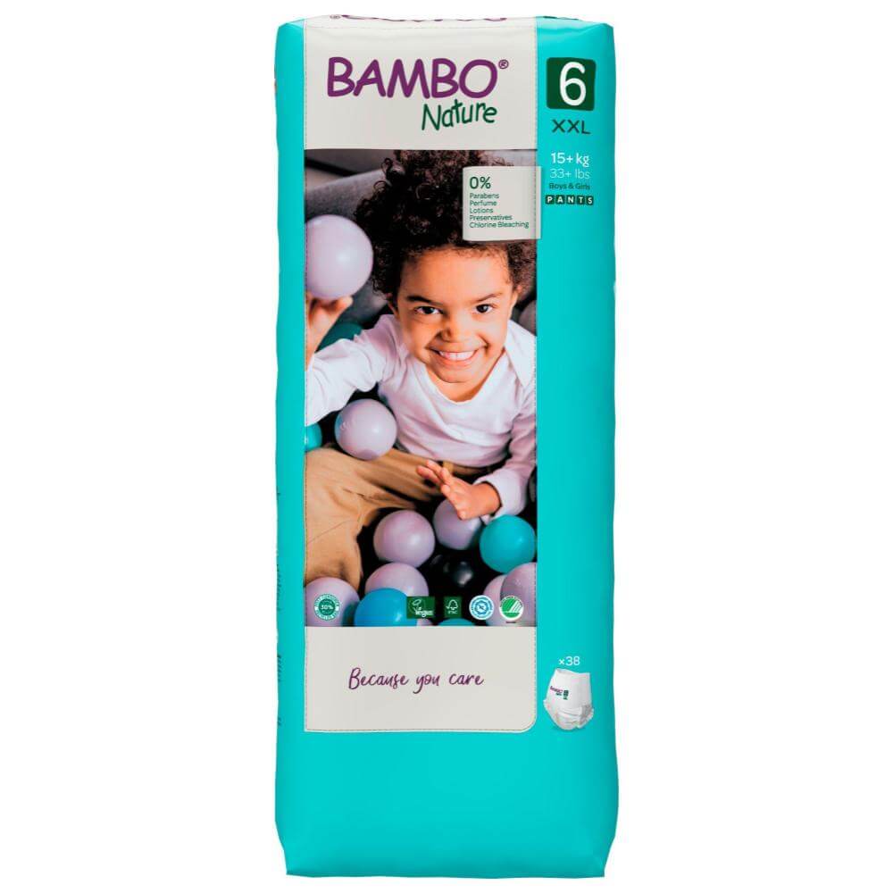 ALOA | Productos ecoamigables para bebés, hogar y cuidado personal Bambo Nature Pants Talla 6 (XXL) - Caja