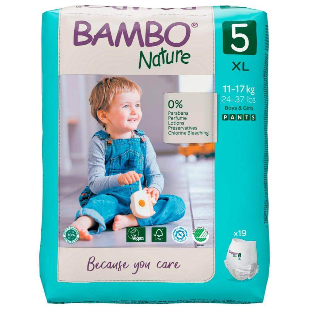 ALOA | Productos ecoamigables para bebés, hogar y cuidado personal Bambo Nature Pants Talla 5 (XL) - Caja