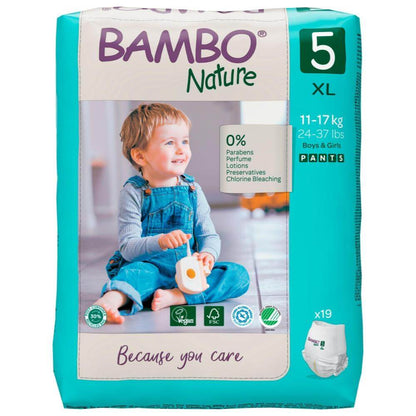 ALOA | Productos ecoamigables para bebés, hogar y cuidado personal Bambo Nature Pants Talla 5 (XL) - Caja