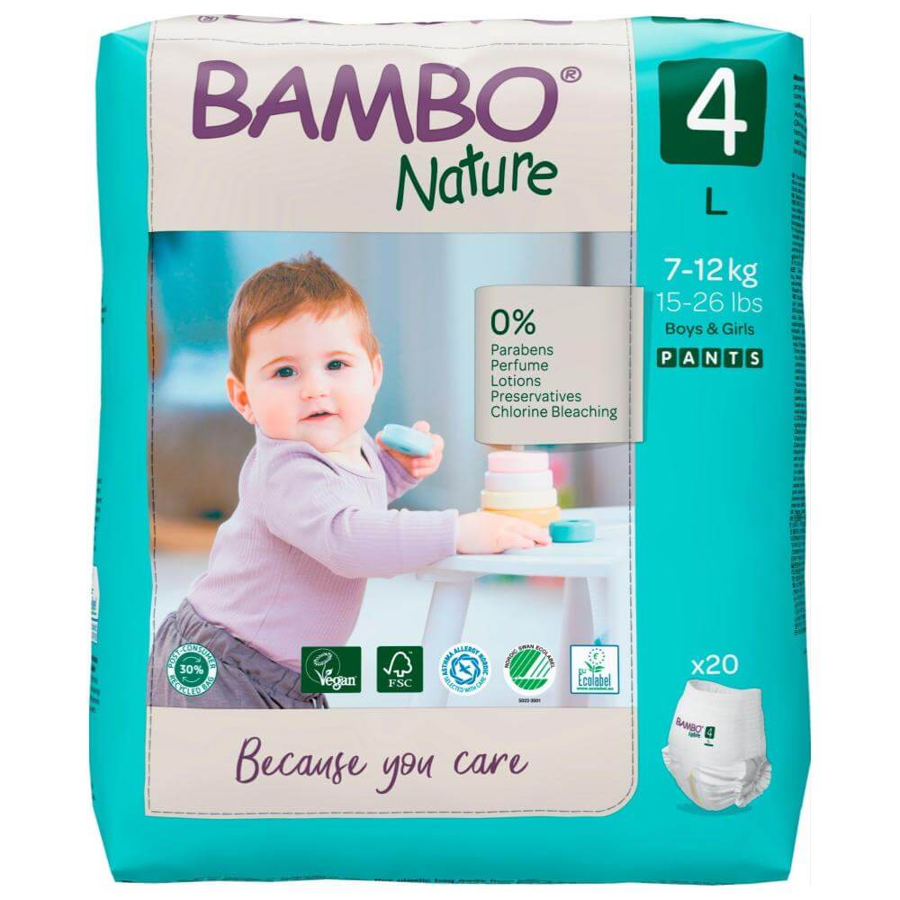 ALOA | Productos ecoamigables para bebés, hogar y cuidado personal Bambo Nature Pants Talla 4 (L)