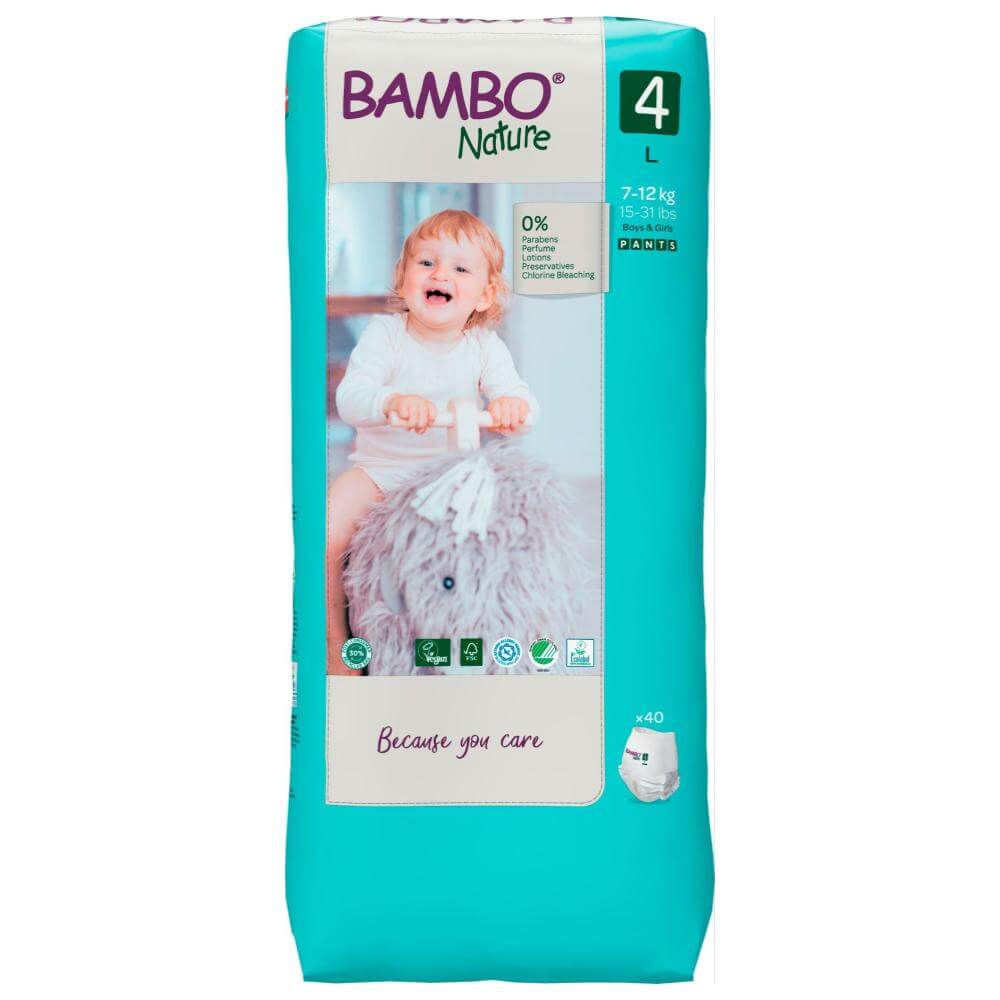ALOA | Productos ecoamigables para bebés, hogar y cuidado personal Bambo Nature Pants Talla 4 (L)