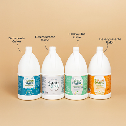 ALOA | Productos ecoamigables para bebés, hogar y cuidado personal Kit Refill Hogar Verde con Detergente Líquido