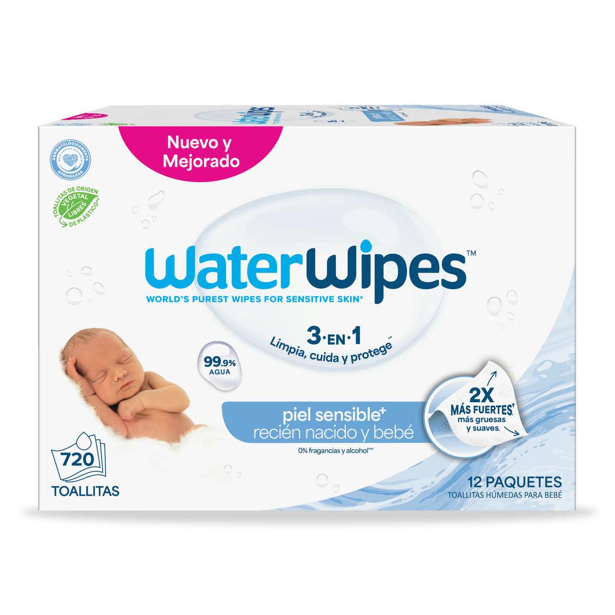 ALOA | Productos ecoamigables para bebés, hogar y cuidado personal WaterWipes Value Box - 720 Toallitas