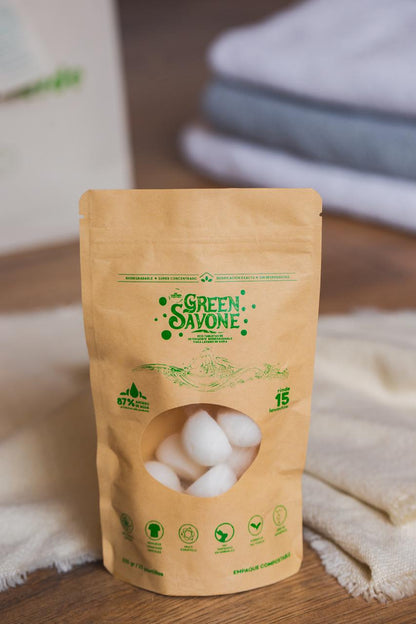 ALOA | Productos ecoamigables para bebés, hogar y cuidado personal Kit Inicial Hogar Verde con Detergente Ecotabletas