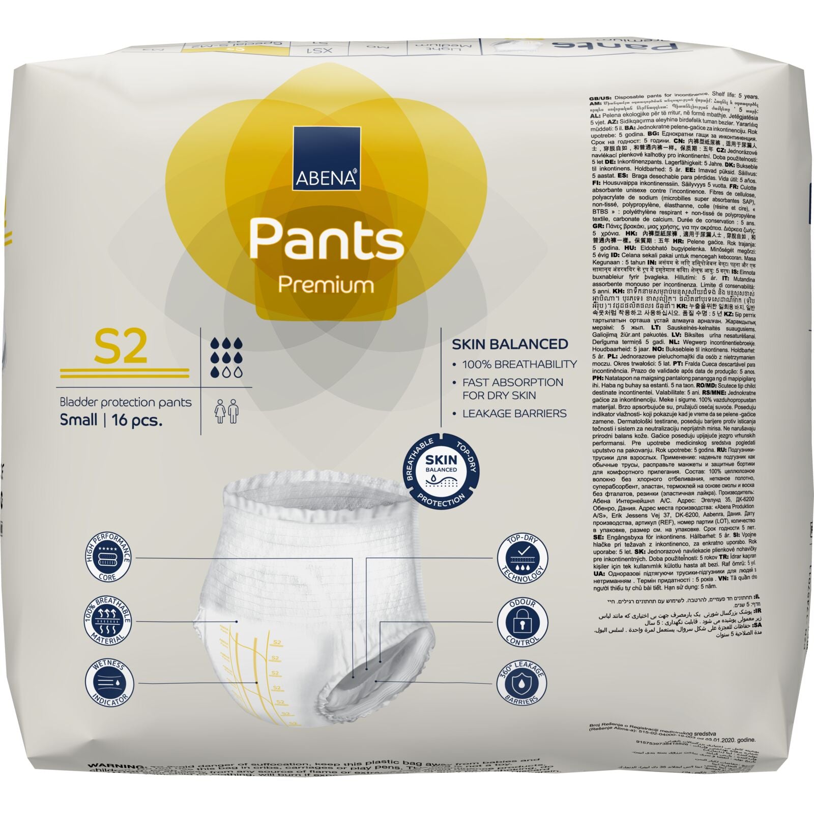 ALOA | Productos ecoamigables para bebés, hogar y cuidado personal Abena Pants Small - S2