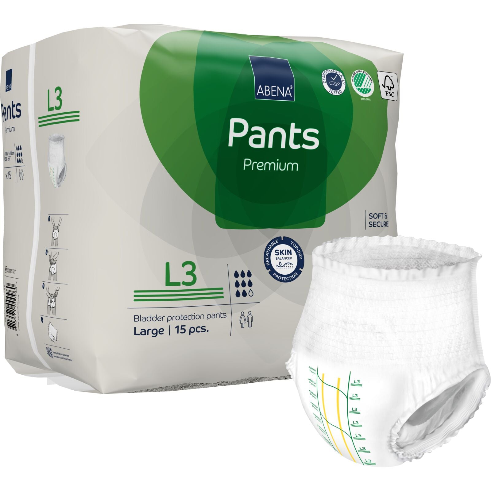 ALOA | Productos ecoamigables para bebés, hogar y cuidado personal Abena Pants Large - L3