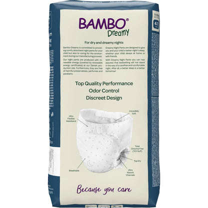 ALOA | Productos ecoamigables para bebés, hogar y cuidado personal Bambo Dreamy Night Pants Talla 4-7 Unisex - Caja