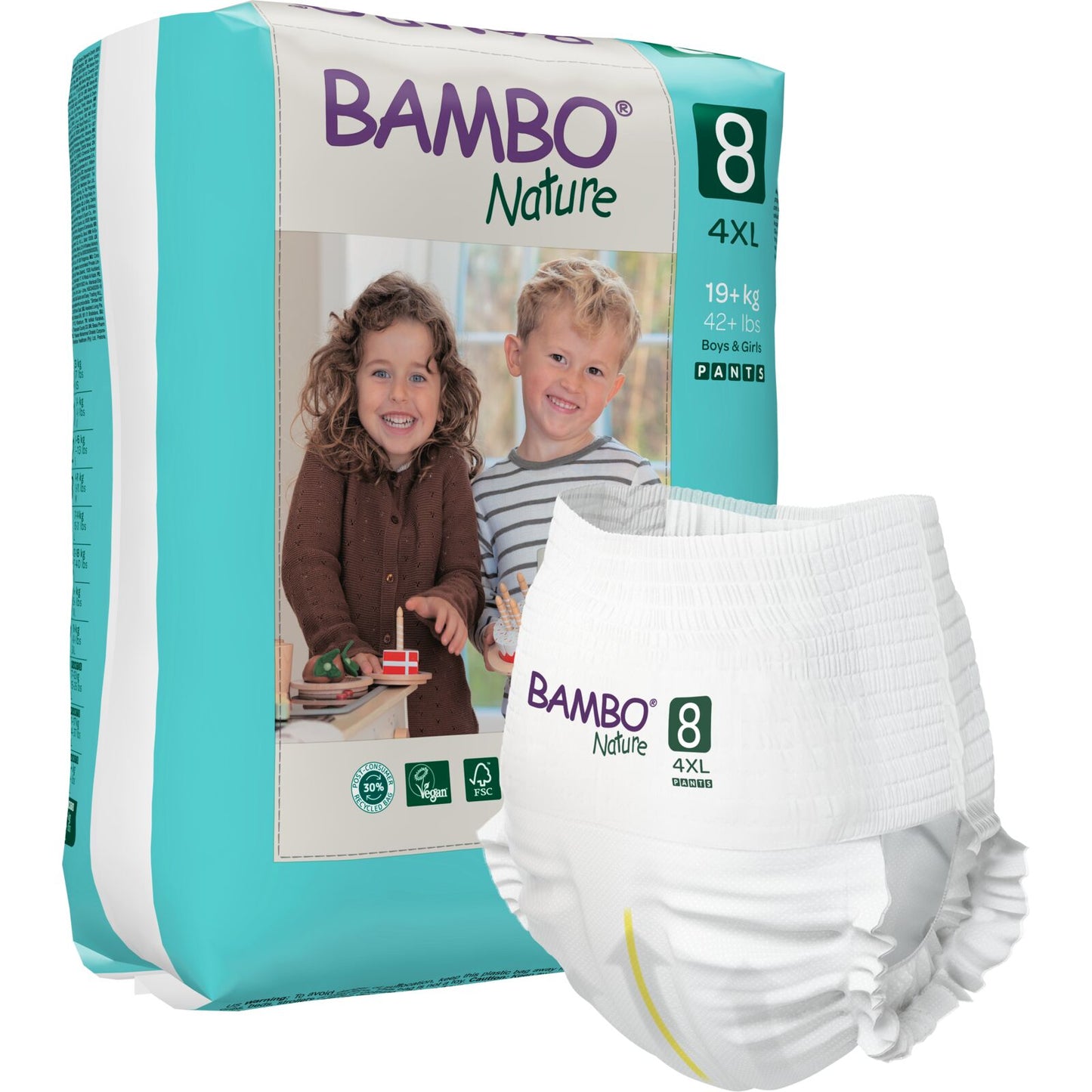 ALOA | Productos ecoamigables para bebés, hogar y cuidado personal Bambo Nature Pants Talla 8 (4XL)