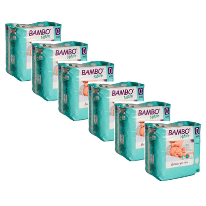 ALOA | Productos ecoamigables para bebés, hogar y cuidado personal Bambo Nature Pañales Talla 0 (XXS) - Prematuro
